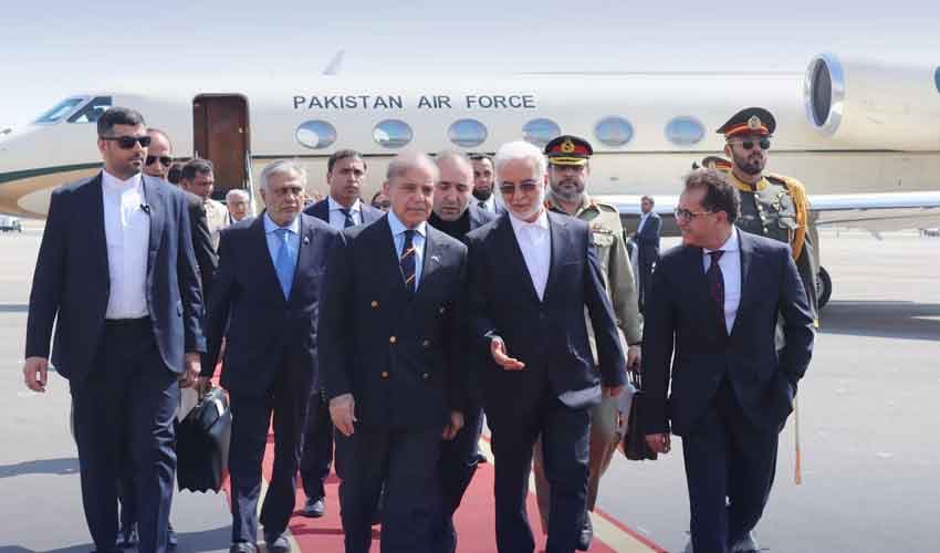 Shehbaz Sharif reaches Iran