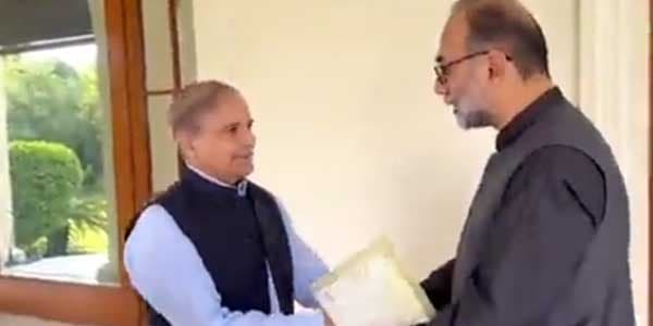 Shehbaz Sharif meets Haji Lashkari Raisani