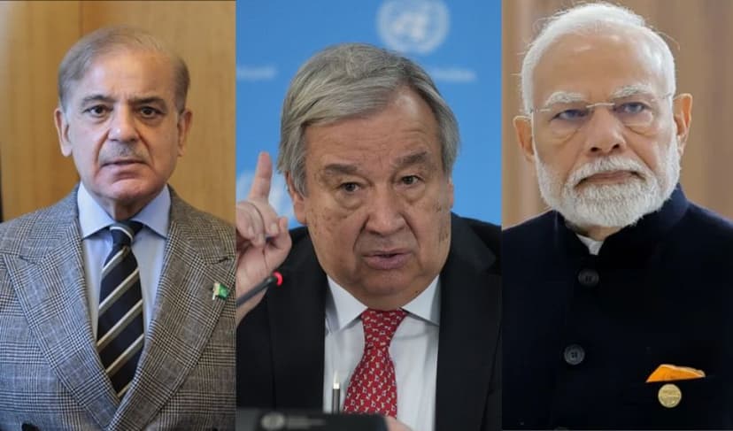 Shehbaz Sharif, UN chief and Modi