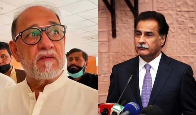 From left to right: Sheikh Rohail Asghar and Sardar Ayaz Sadiq – Files