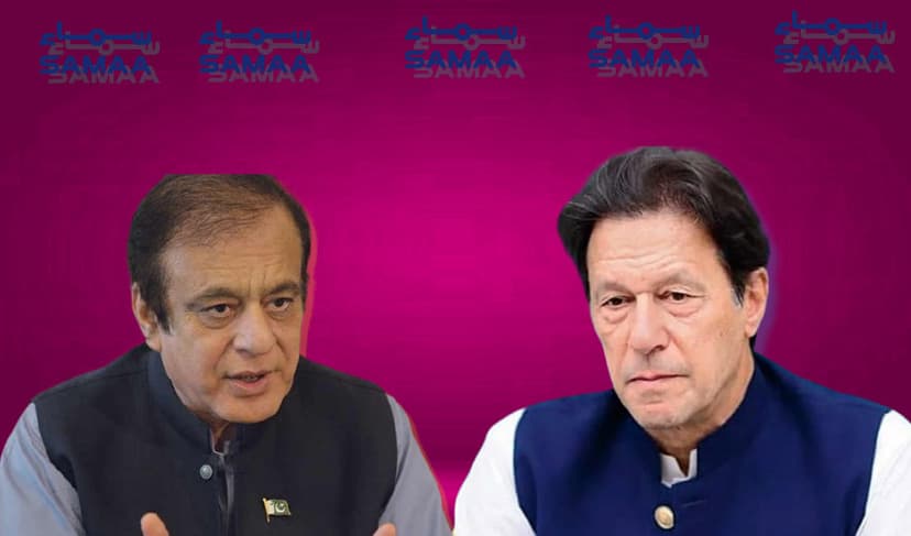 Shibli denounces 'minus-Imran Khan' narrative Courtesy: Samaa Digital - art)