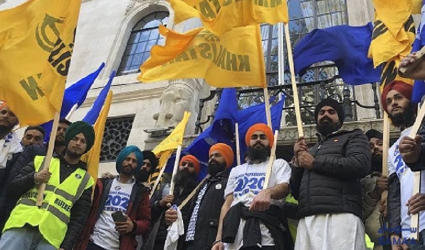 Sikhs for Justice protest in London. PHOTO/FILE