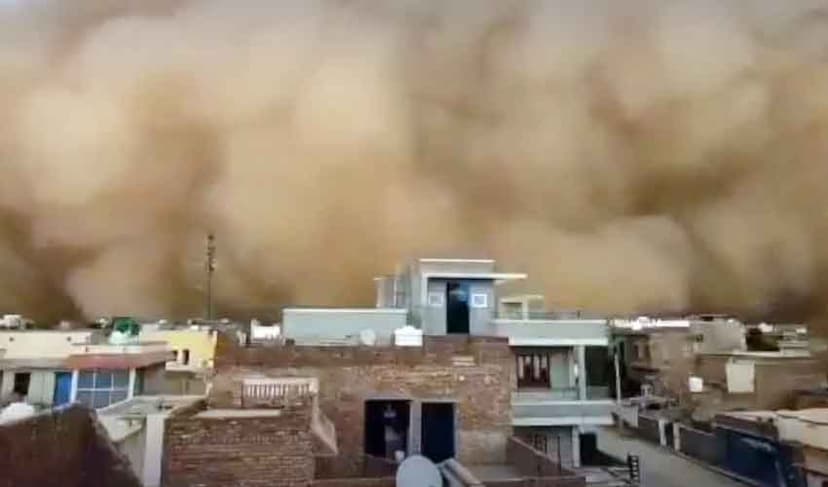 Sindh sand storm