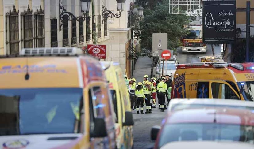 Spain building collapse