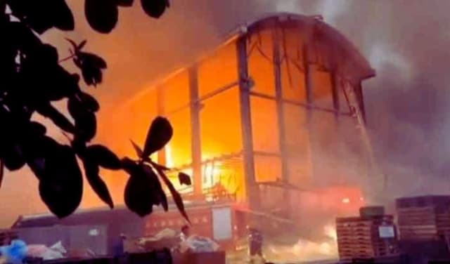 Taiwan factory fire