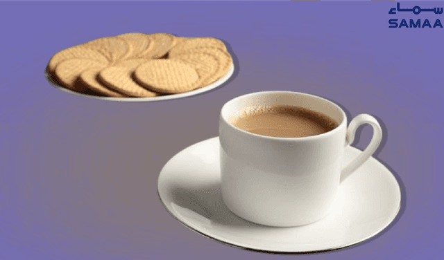 Eating biscuits with tea raises blood sugar: study (Courtesy: Samaa Digital - art work)