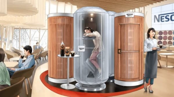 Tokyo’s ‘sleep cafe’ lets you nap while standing