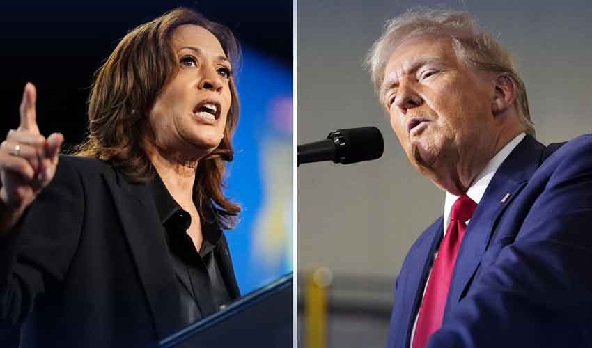 Harris and Trump