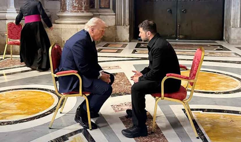 Trump and Zelenskyy in Rome