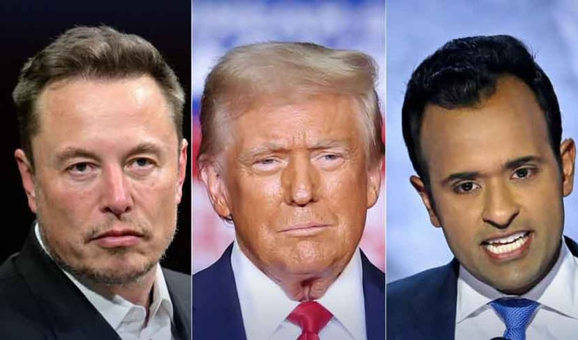 Elon Musk, Trump, Ramaswamy