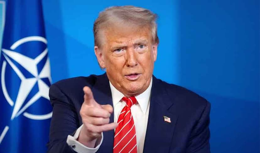 Trump in the Hague at NATO summit