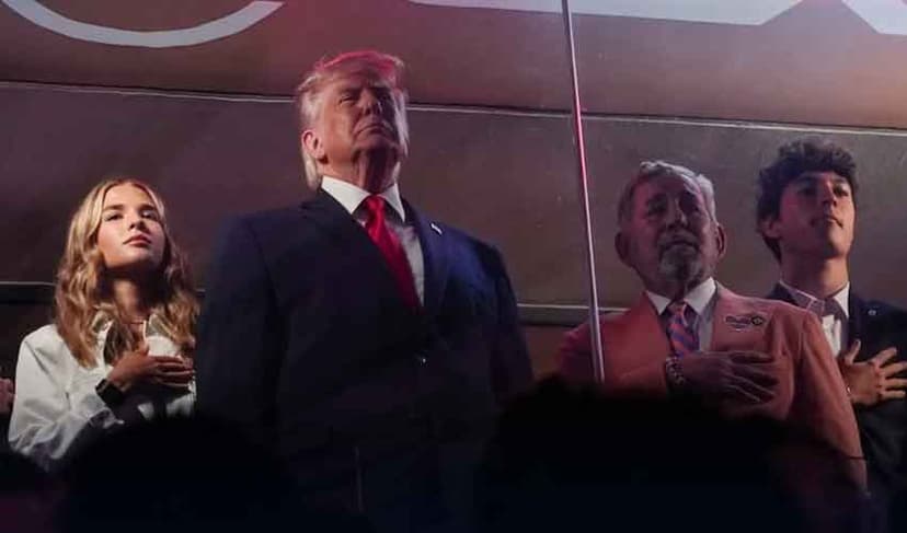 Trump at NBA finals