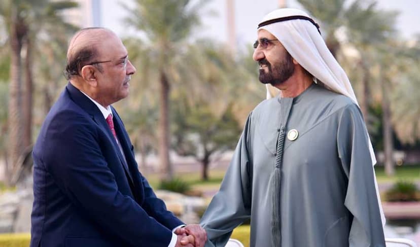 Pakistan, UAE resolve to further bolster bilateral ties (Courtesy: @PresOfPakistan)