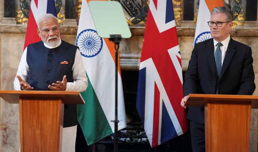 Narendra Modi and Keir Starmer