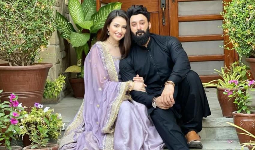 Umair Jaswal and Sana Javed