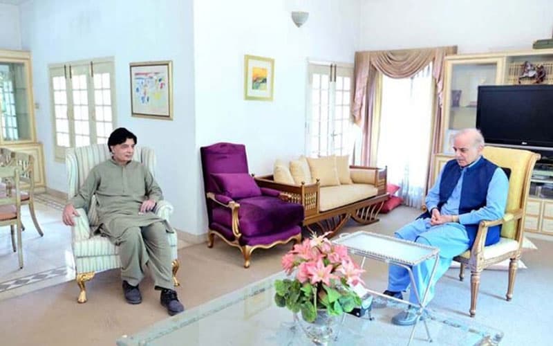 PM Shehbaz, Nisar exchange views on country's political affairs (Courtesy: - APP - File)