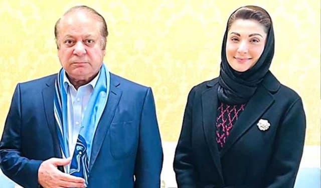 Nawaz Sharif and Maryam Nawaz Sharif