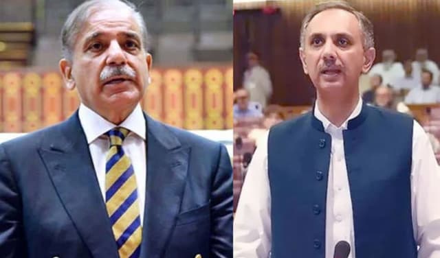 PM Shehbaz Sharif and Omer Ayub