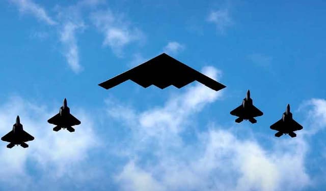 US B2 stealth bombers