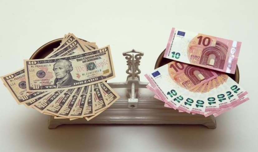 US dollar and Euro