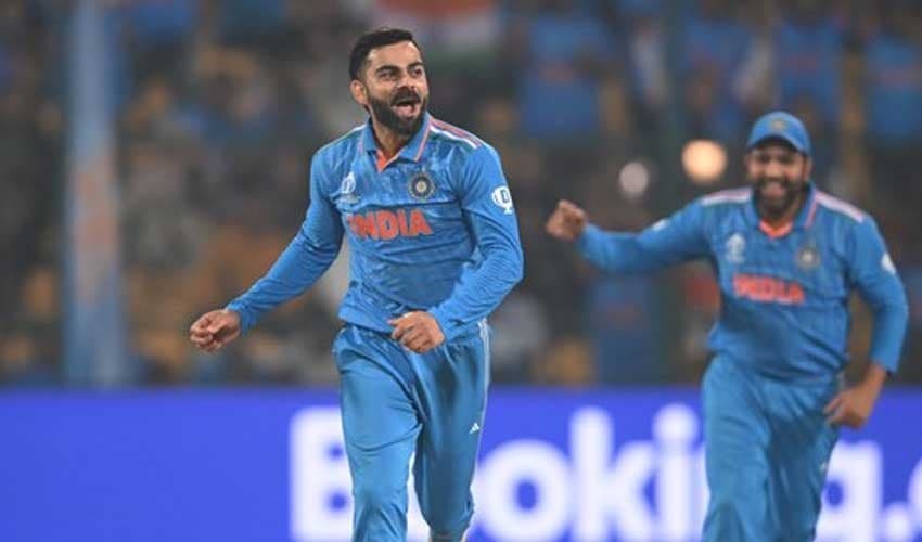 Virat Kohli takes wicket after nine years –– @ICC Virat Kohli takes wicket after nine years –– @ICC