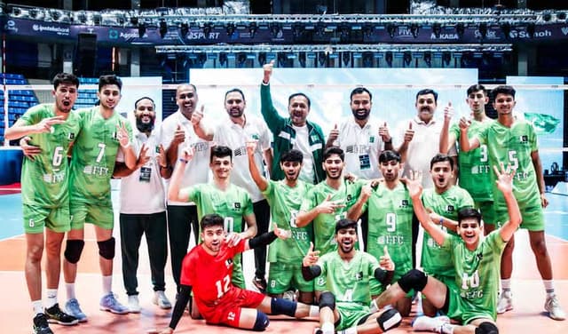 Pakistan thump Uzbekistan in U19 Volleyball World Championship (Courtesy: Online)
