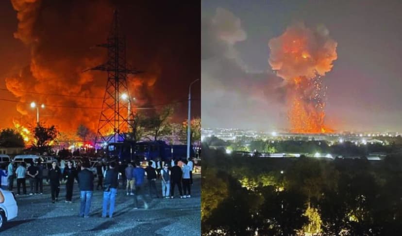 Warehouse explosion