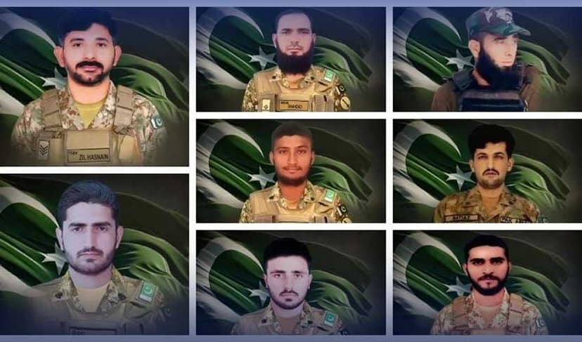 Eight martyred soldiers