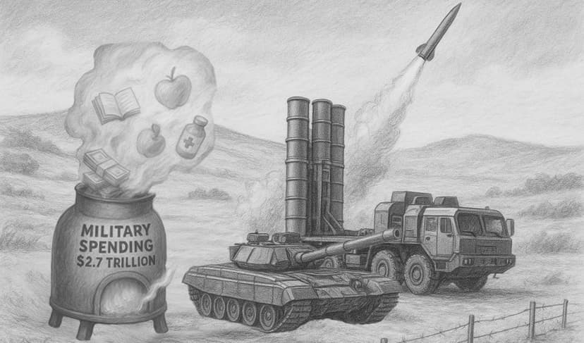 Economic dignity is a better deterrent than $2.7 trillion in arms.