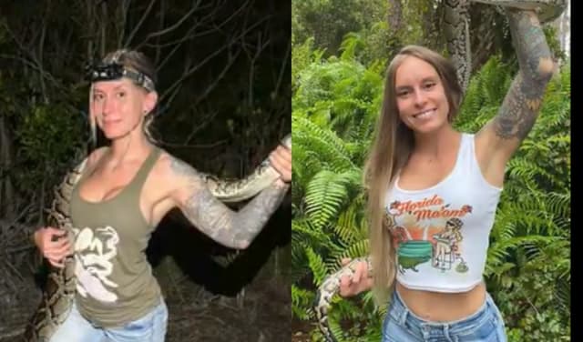 Woman wins $10,000 for capturing 60 pythons (Courtesy: Online)