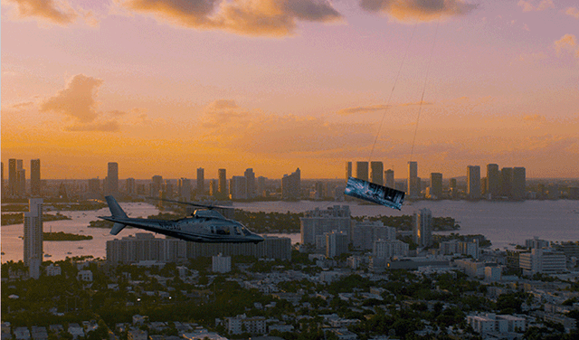Xbox displays Ninja Gaiden 4 in Miami Sky (Courtesy: Guinness World Records)