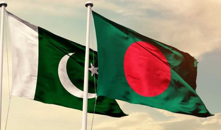 Bangladesh and Pakistan flags Bangladesh and Pakistan flags