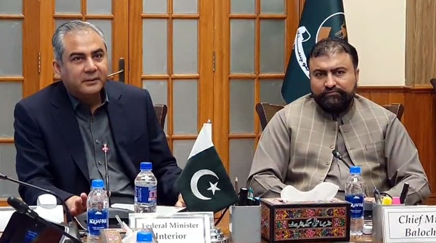 Mohsin Naqvi and Sarfraz Bugti Mohsin Naqvi and Sarfraz Bugti