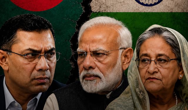 Bangladesh protests Sheikh Hasina's media appearance in India Bangladesh protests Sheikh Hasina's media appearance in India