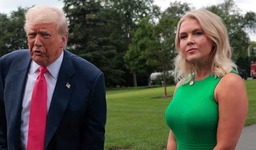 Trump says Karoline Leavitt to leave White House post this month (File Photo) Trump says Karoline Leavitt to leave White House post this month (File Photo)