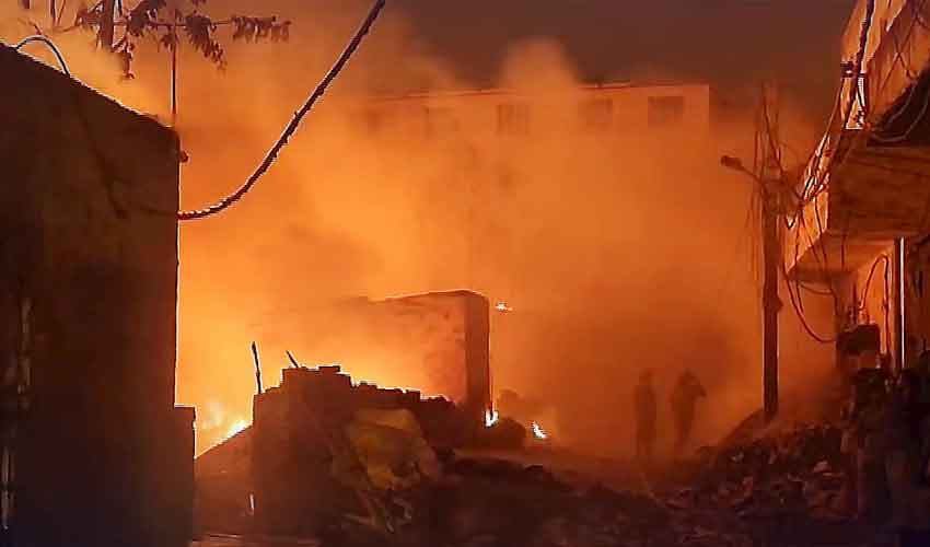 Fire at Saudi factory Fire at Saudi factory