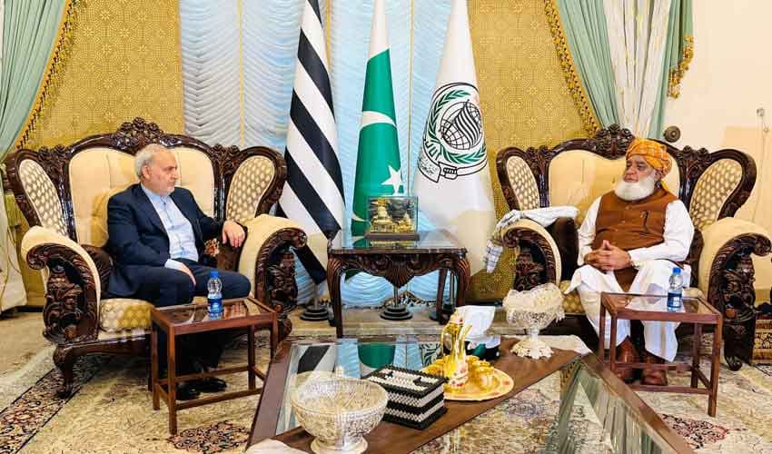 Fazl calls for ceasefire, lasting peace and Islamic bloc (Courtesy: @juipakofficial) Fazl calls for ceasefire, lasting peace and Islamic bloc (Courtesy: @juipakofficial)