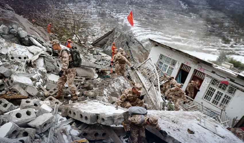 Landslide buries residents in southwest China Landslide buries residents in southwest China