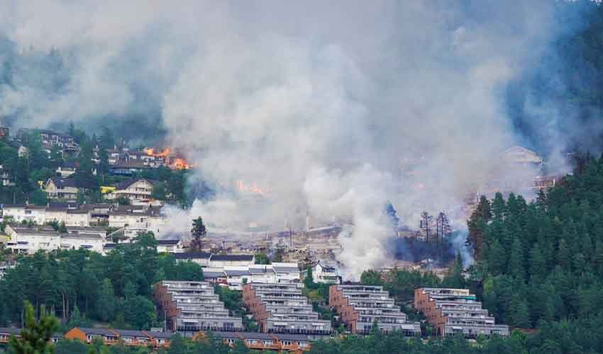 More than 100 homes destroyed in Norway More than 100 homes destroyed in Norway