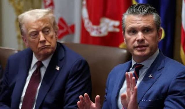White House calls report of Trump-Hegseth confrontation 'fake news' White House calls report of Trump-Hegseth confrontation 'fake news'