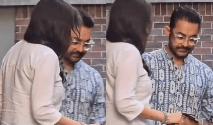 Aamir Khan and Gauri Spratt Aamir Khan and Gauri Spratt