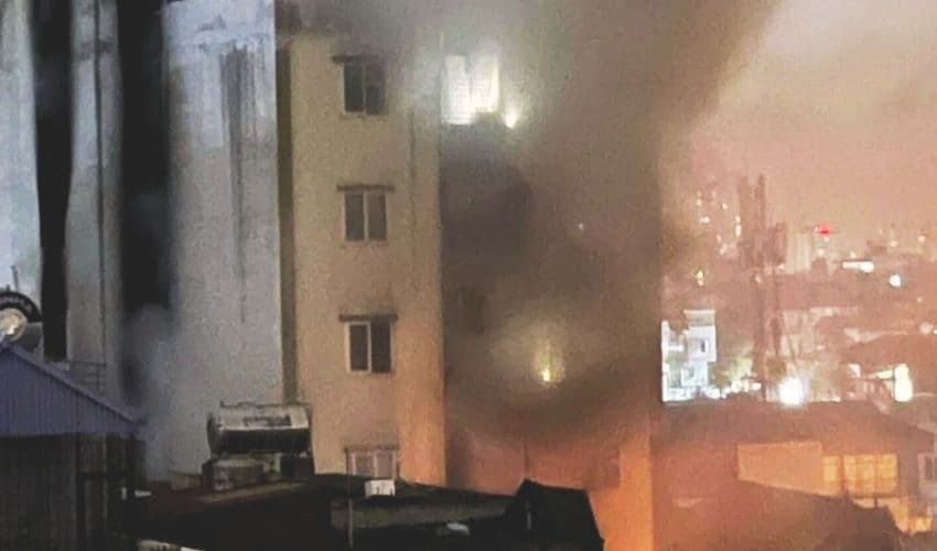 Apartment fire Apartment fire