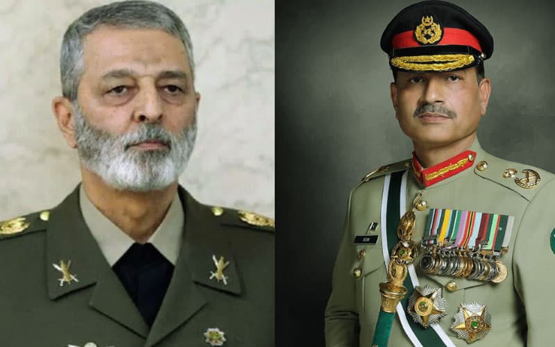 Iran's army chief thanks Pakistan for support in call with Field Marshal Asim Munir (Courtesy: Online) Iran's army chief thanks Pakistan for support in call with Field Marshal Asim Munir (Courtesy: Online)