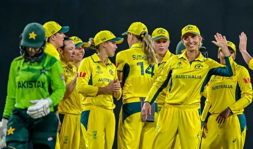 Australia trounce Pakistan by 107 runs in ICC Women’s World Cup Clash (Courtesy: Online) Australia trounce Pakistan by 107 runs in ICC Women’s World Cup Clash (Courtesy: Online)