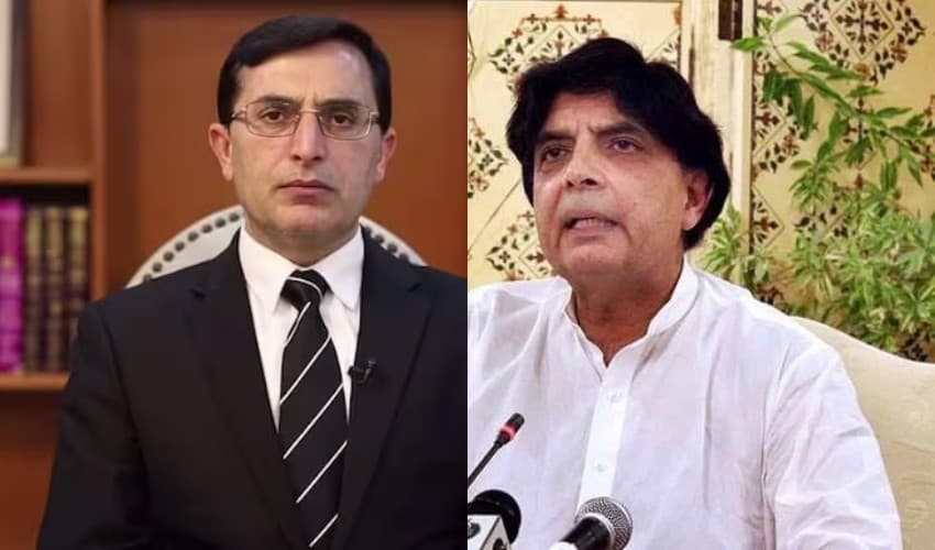 PTI Chairman Barrister Gohar, Chaudhry Nisar Ali Khan exchange views on country's political situation – File PTI Chairman Barrister Gohar, Chaudhry Nisar Ali Khan exchange views on country's political situation – File