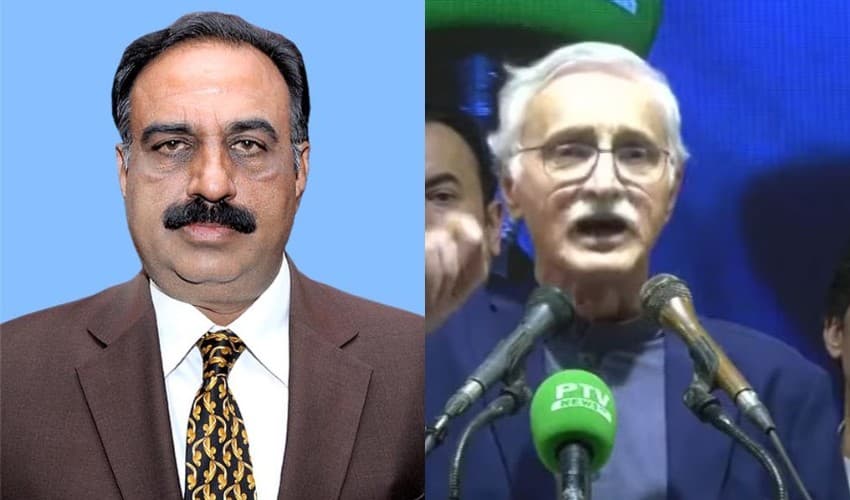 From left to right: Sheikh Tariq Rasheed and Jahangir Khan Tareen – Files From left to right: Sheikh Tariq Rasheed and Jahangir Khan Tareen – Files