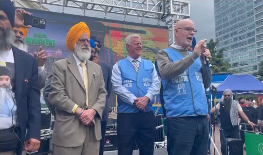 Courtesy: Dr Bakhshish Singh Sandhu, President Council of Khalistan announced 37,000 Sikhs had cast votes in NZ phase of Khalistan Referendum Courtesy: Dr Bakhshish Singh Sandhu, President Council of Khalistan announced 37,000 Sikhs had cast votes in NZ phase of Khalistan Referendum