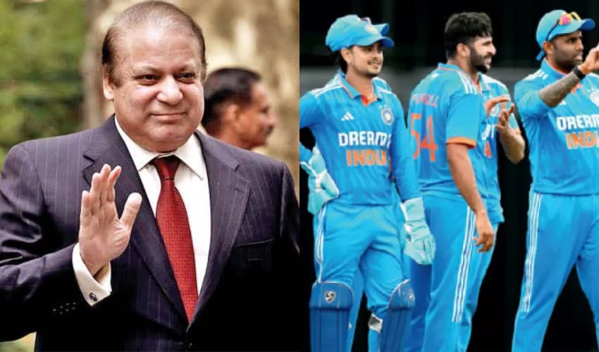 Indian cricket team should visit Pakistan: Nawaz Indian cricket team should visit Pakistan: Nawaz