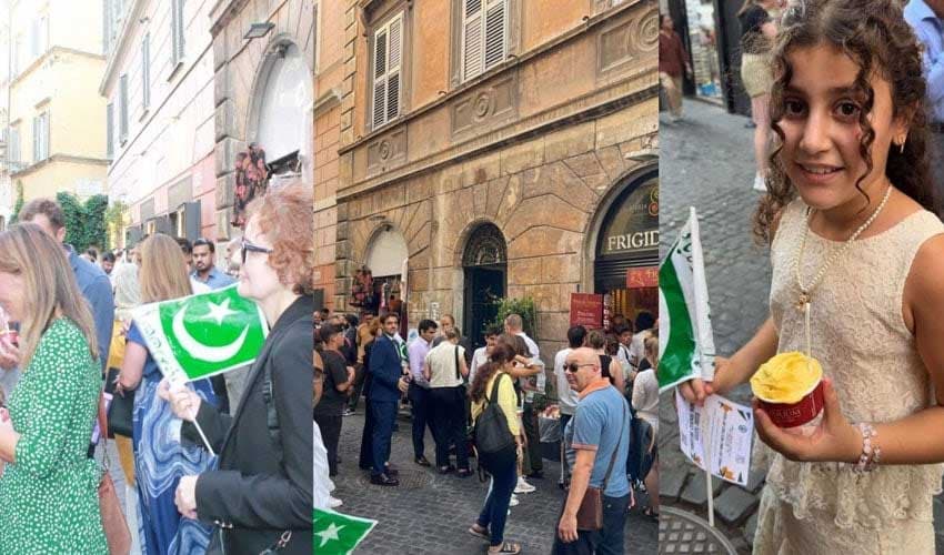 Pakistani embassy introduces 'Chaunsa Gelato' in Rome (Courtesy: File) Pakistani embassy introduces 'Chaunsa Gelato' in Rome (Courtesy: File)