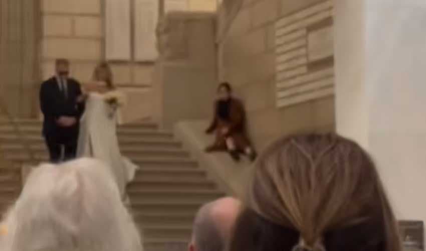 Bride’s entry disrupted by woman’s comic mishap (Courtesy: File) Bride’s entry disrupted by woman’s comic mishap (Courtesy: File)